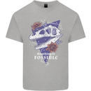 Fossible Funny Fossil Paleontology Dinosaur Mens Cotton T-Shirt Tee Top Sports Grey