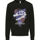 Fossible Funny Fossil Paleontology Dinosaur Mens Sweatshirt Jumper Black