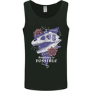 Fossible Funny Fossil Paleontology Dinosaur Mens Vest Tank Top Black