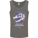 Fossible Funny Fossil Paleontology Dinosaur Mens Vest Tank Top Charcoal