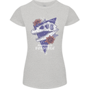 Fossible Funny Fossil Paleontology Dinosaur Womens Petite Cut T-Shirt Sports Grey