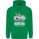Fossil Hunters Club Palaeontologist Dinosaurs Childrens Kids Hoodie Irish Green