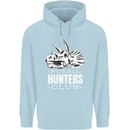 Fossil Hunters Club Palaeontologist Dinosaurs Childrens Kids Hoodie Light Blue