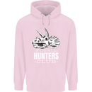 Fossil Hunters Club Palaeontologist Dinosaurs Childrens Kids Hoodie Light Pink