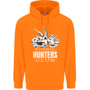 Fossil Hunters Club Palaeontologist Dinosaurs Childrens Kids Hoodie Orange
