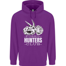 Fossil Hunters Club Palaeontologist Dinosaurs Childrens Kids Hoodie Purple