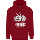 Fossil Hunters Club Palaeontologist Dinosaurs Childrens Kids Hoodie Red