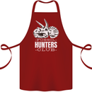 Fossil Hunters Club Palaeontologist Dinosaurs Cotton Apron 100% Organic Maroon