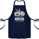 Fossil Hunters Club Palaeontologist Dinosaurs Cotton Apron 100% Organic Navy Blue