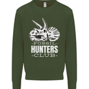 Fossil Hunters Club Palaeontologist Dinosaurs Kids Sweatshirt Jumper Forest Green