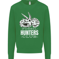 Fossil Hunters Club Palaeontologist Dinosaurs Kids Sweatshirt Jumper Irish Green