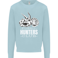Fossil Hunters Club Palaeontologist Dinosaurs Kids Sweatshirt Jumper Light Blue