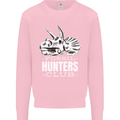 Fossil Hunters Club Palaeontologist Dinosaurs Kids Sweatshirt Jumper Light Pink