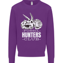 Fossil Hunters Club Palaeontologist Dinosaurs Kids Sweatshirt Jumper Purple