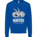 Fossil Hunters Club Palaeontologist Dinosaurs Kids Sweatshirt Jumper Royal Blue