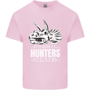 Fossil Hunters Club Palaeontologist Dinosaurs Kids T-Shirt Childrens Light Pink