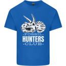 Fossil Hunters Club Palaeontologist Dinosaurs Kids T-Shirt Childrens Royal Blue