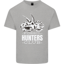 Fossil Hunters Club Palaeontologist Dinosaurs Kids T-Shirt Childrens Sports Grey