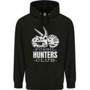 Fossil Hunters Club Palaeontologist Dinosaurs Mens 80% Cotton Hoodie Black
