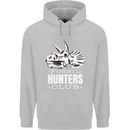 Fossil Hunters Club Palaeontologist Dinosaurs Mens 80% Cotton Hoodie Sports Grey