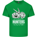 Fossil Hunters Club Palaeontologist Dinosaurs Mens Cotton T-Shirt Tee Top Irish Green