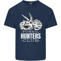 Fossil Hunters Club Palaeontologist Dinosaurs Mens Cotton T-Shirt Tee Top Navy Blue