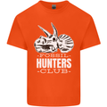 Fossil Hunters Club Palaeontologist Dinosaurs Mens Cotton T-Shirt Tee Top Orange