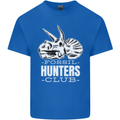 Fossil Hunters Club Palaeontologist Dinosaurs Mens Cotton T-Shirt Tee Top Royal Blue