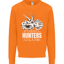 Fossil Hunters Club Palaeontologist Dinosaurs Mens Sweatshirt Jumper Orange