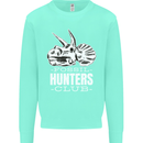 Fossil Hunters Club Palaeontologist Dinosaurs Mens Sweatshirt Jumper Peppermint