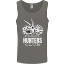 Fossil Hunters Club Palaeontologist Dinosaurs Mens Vest Tank Top Charcoal