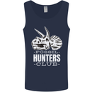 Fossil Hunters Club Palaeontologist Dinosaurs Mens Vest Tank Top Navy Blue