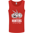 Fossil Hunters Club Palaeontologist Dinosaurs Mens Vest Tank Top Red