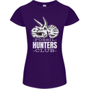 Fossil Hunters Club Palaeontologist Dinosaurs Womens Petite Cut T-Shirt Purple