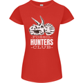 Fossil Hunters Club Palaeontologist Dinosaurs Womens Petite Cut T-Shirt Red