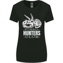 Fossil Hunters Club Palaeontologist Dinosaurs Womens Wider Cut T-Shirt Black
