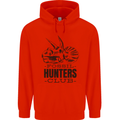 Fossil Hunters Club Paleontology Dinosaurs Childrens Kids Hoodie Bright Red