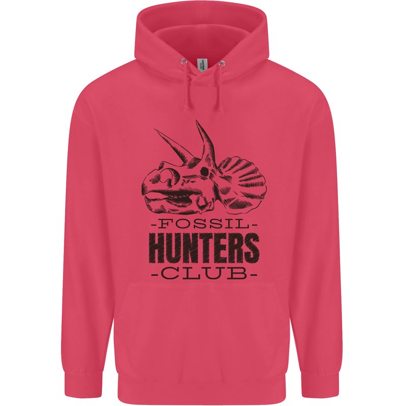 Fossil Hunters Club Paleontology Dinosaurs Childrens Kids Hoodie Heliconia