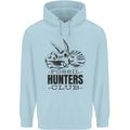 Fossil Hunters Club Paleontology Dinosaurs Childrens Kids Hoodie Light Blue