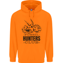 Fossil Hunters Club Paleontology Dinosaurs Childrens Kids Hoodie Orange