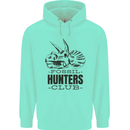 Fossil Hunters Club Paleontology Dinosaurs Childrens Kids Hoodie Peppermint