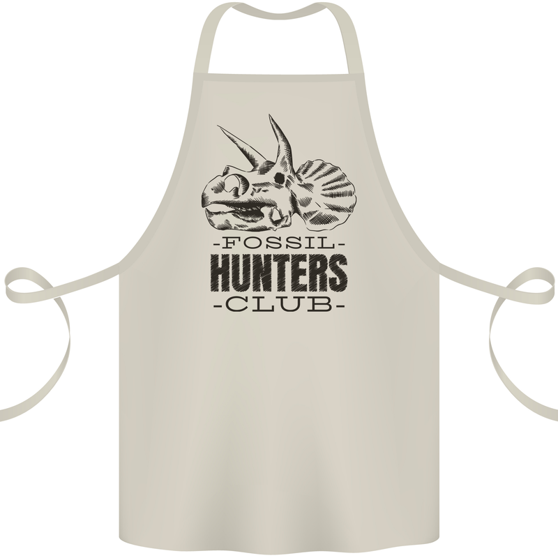 Fossil Hunters Club Paleontology Dinosaurs Cotton Apron 100% Organic Natural