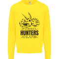Fossil Hunters Club Paleontology Dinosaurs Kids Sweatshirt Jumper Yellow