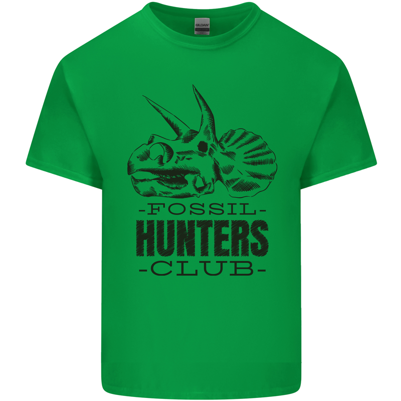 Fossil Hunters Club Paleontology Dinosaurs Kids T-Shirt Childrens Irish Green