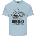 Fossil Hunters Club Paleontology Dinosaurs Kids T-Shirt Childrens Light Blue
