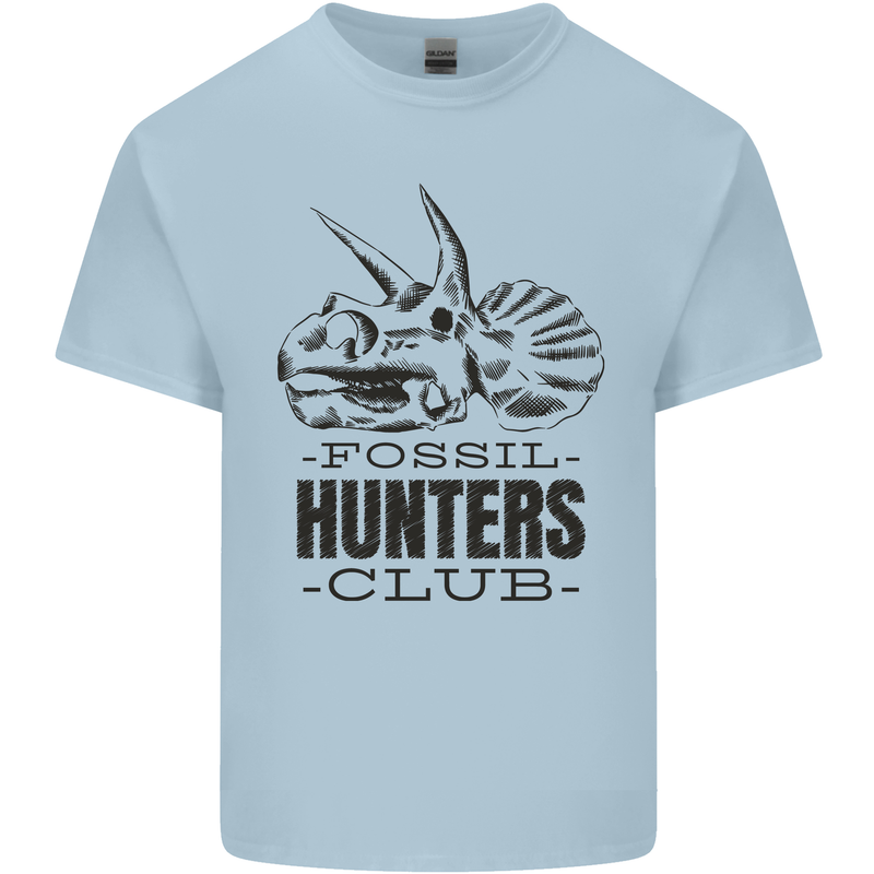 Fossil Hunters Club Paleontology Dinosaurs Kids T-Shirt Childrens Light Blue