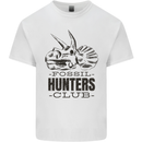Fossil Hunters Club Paleontology Dinosaurs Kids T-Shirt Childrens White