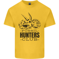 Fossil Hunters Club Paleontology Dinosaurs Kids T-Shirt Childrens Yellow