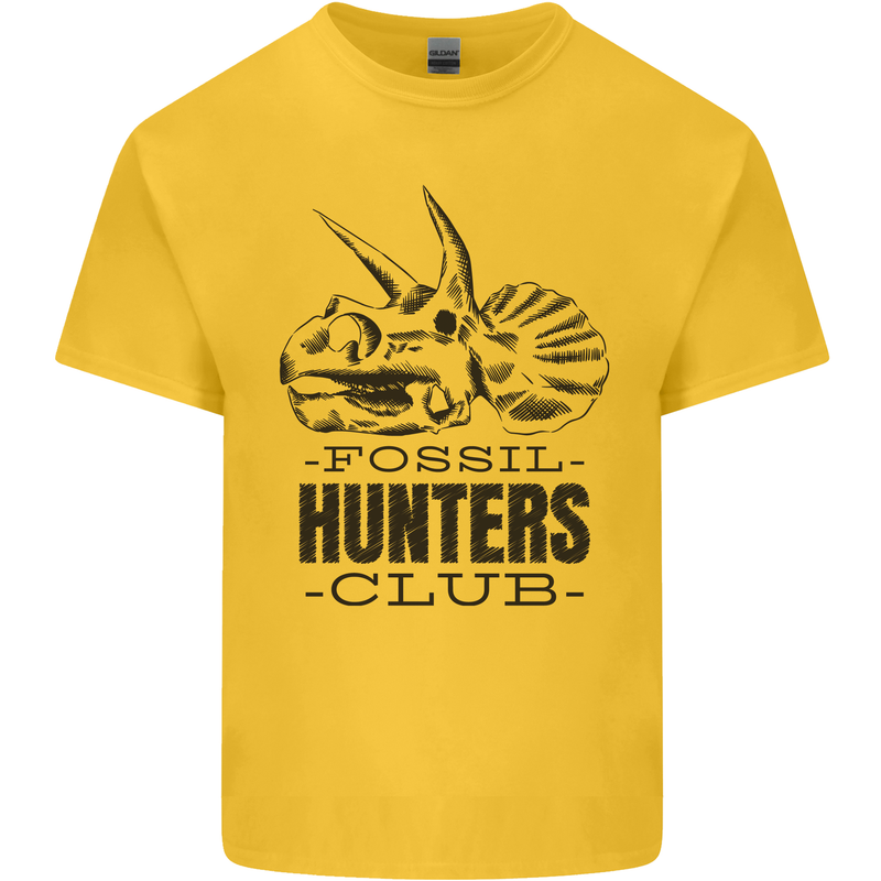 Fossil Hunters Club Paleontology Dinosaurs Kids T-Shirt Childrens Yellow