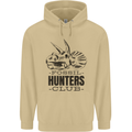 Fossil Hunters Club Paleontology Dinosaurs Mens 80% Cotton Hoodie Sand